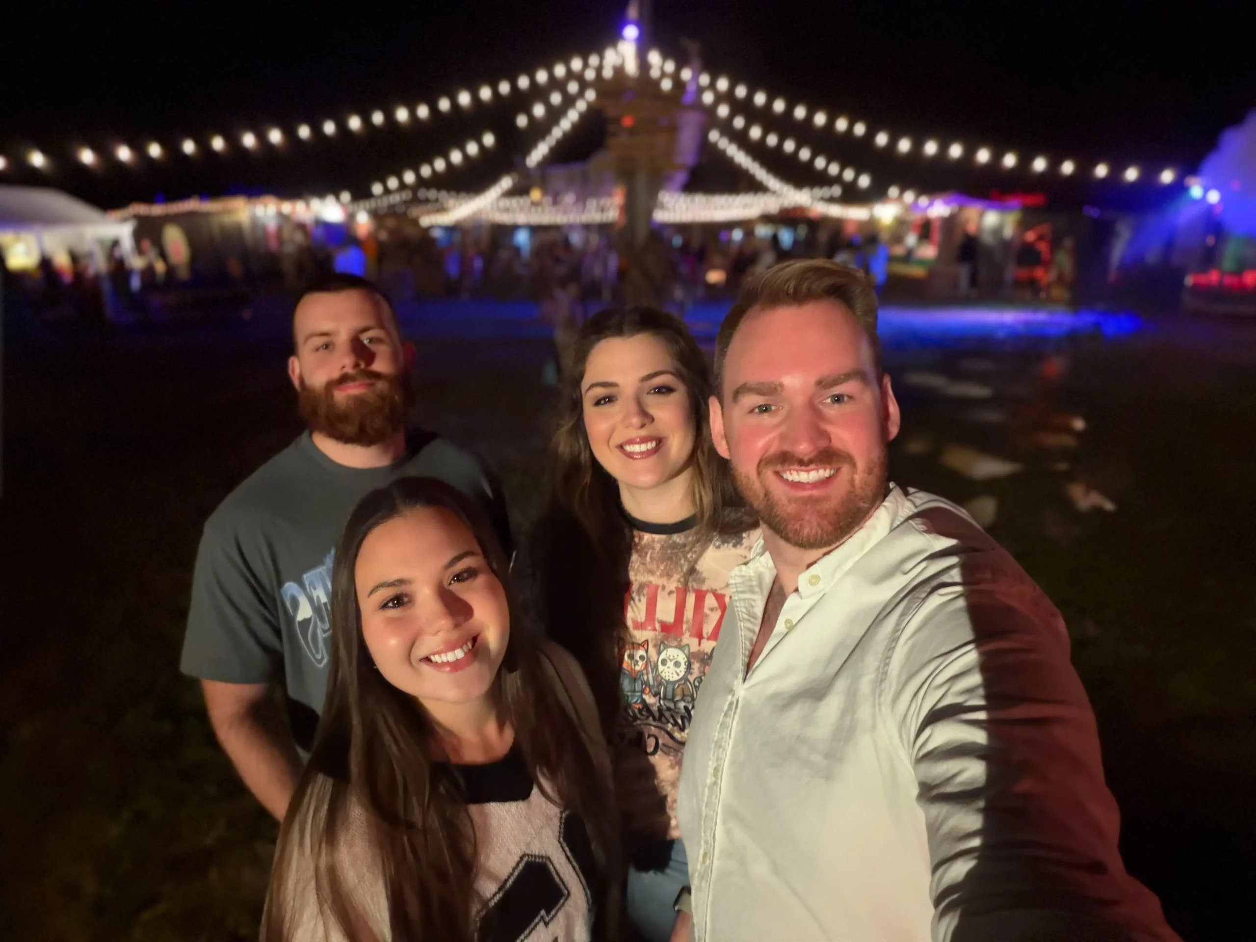 iPhone 17 front camera selfie showing Center Stage feature and impressive low-light photo quality.